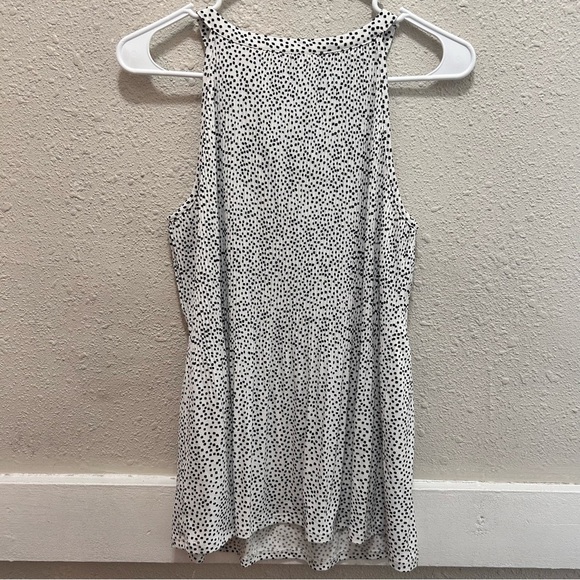 Adrianna Papell Black & White Pleated Halter Neck Top NWT Small - Picture 4 of 6